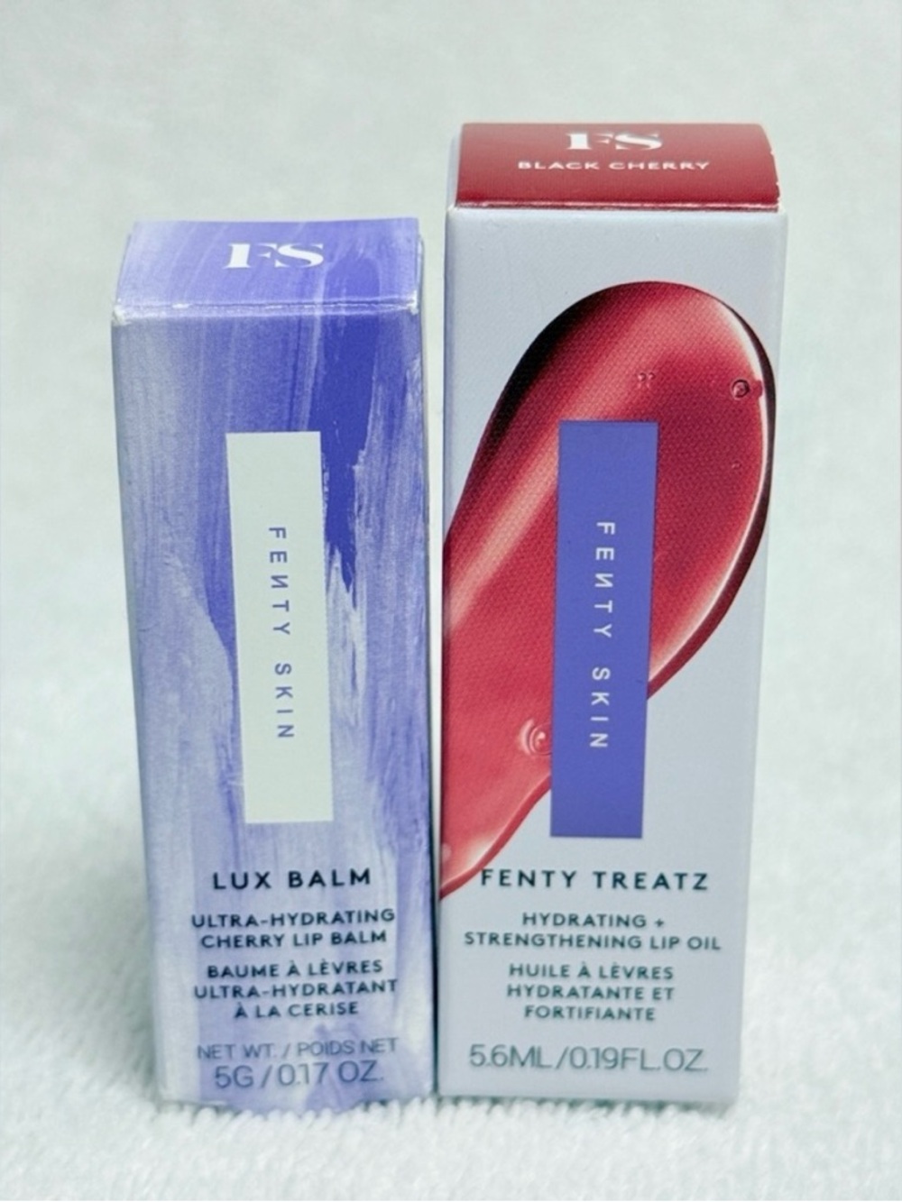 Fenty Beauty Lux Balm + Fenty Treatz Lip Oil Hydrating Lip Oil in Black Cherry